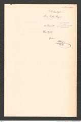 k.k. naturhistorisches Hofmuseum, Intendanzakten 1885-1896 (Hauer), Aktenzahl Z.417.a/1887, Seite 1